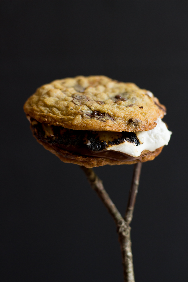 Oatmeal Chocolate Chunk Nutella Cookie S’mores (+ video)