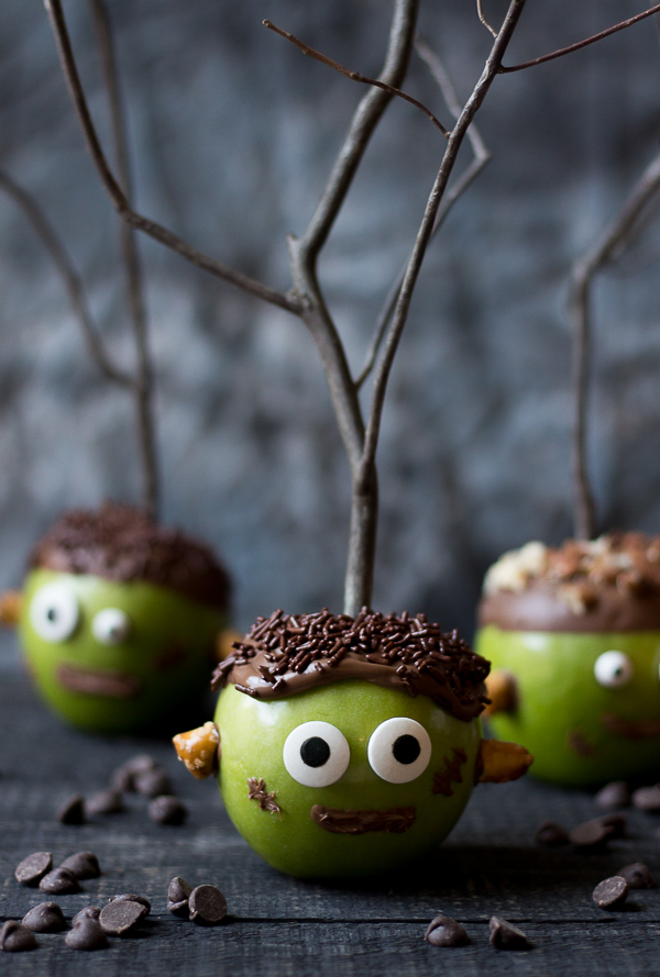 “Frankenstem” Candy Apples.