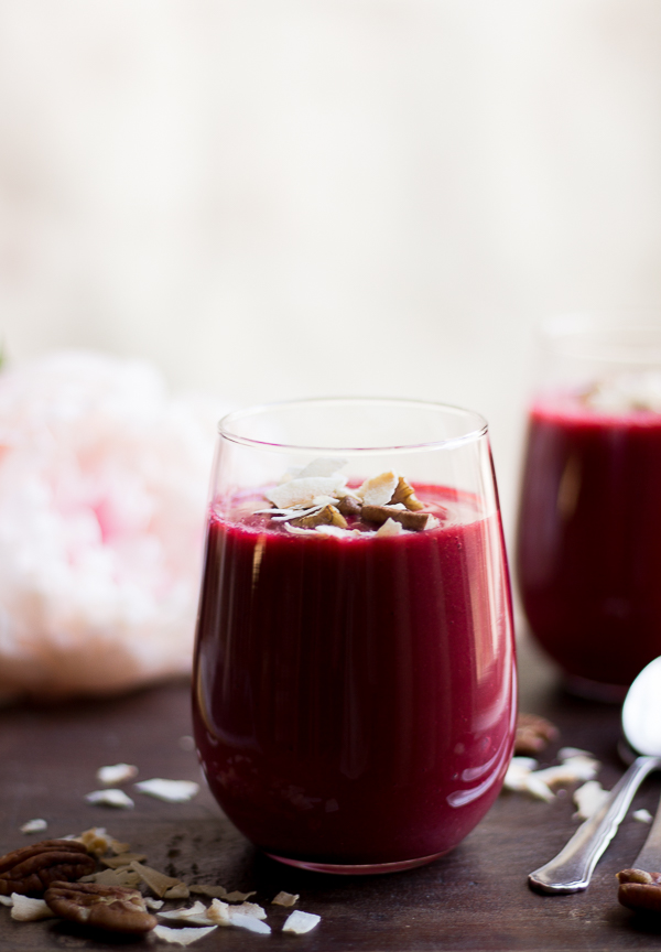 Immune Boosting Raspberry Citrus Smoothie.