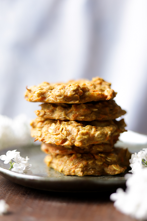 Vegan Carrot Cake Breakfast Cookies.