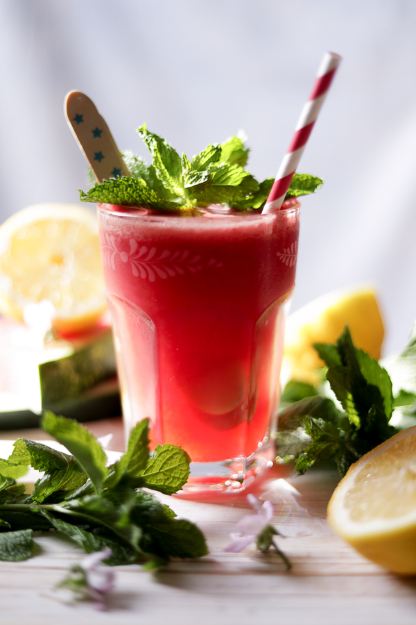 Watermelon Mint Lemonade.