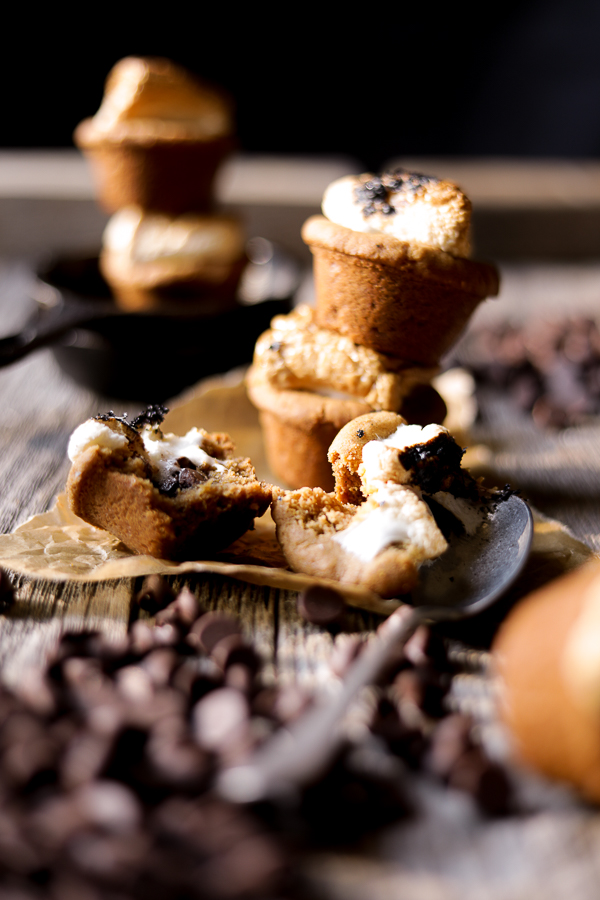 Peanut Butter S’mores Cookie Cups.